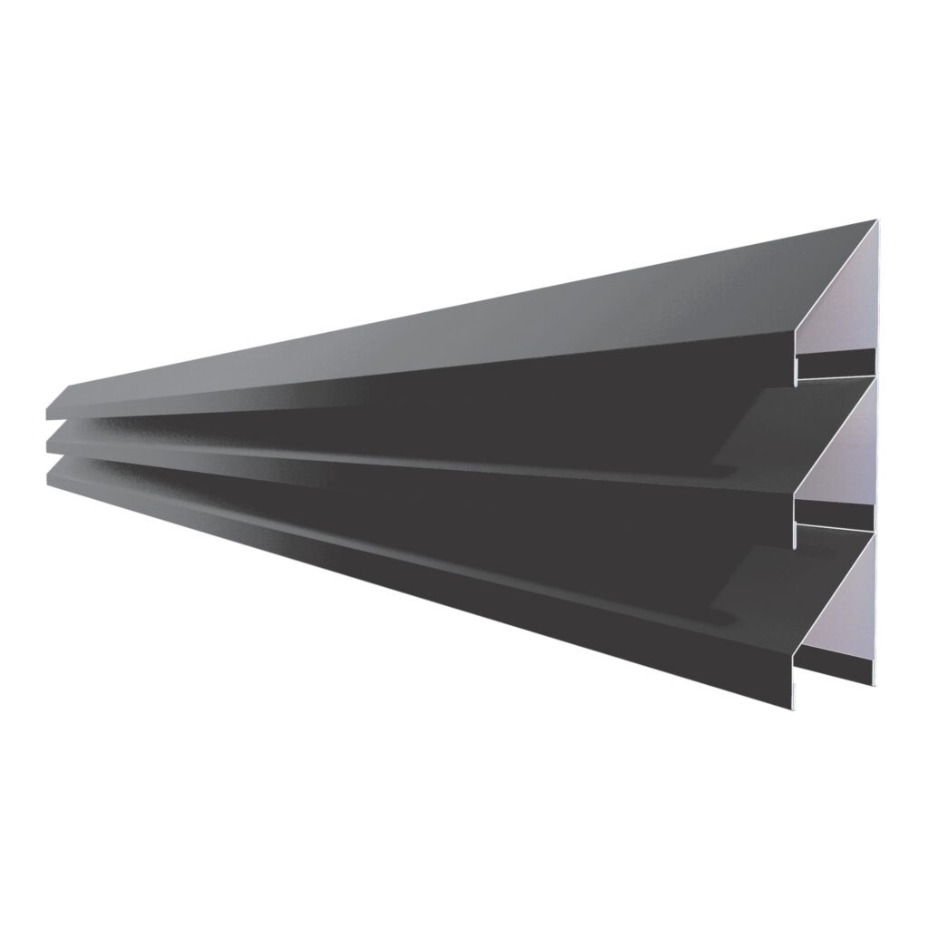 Jaluzea gard V58 RUFSTER – 0,50 mm – Gri-antracit RAL 7016 – Poliester mat structurat (MS)