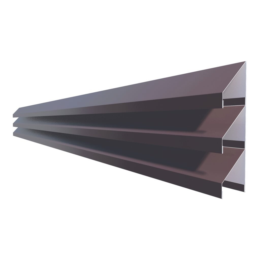 Jaluzea gard V58 RUFSTER – 0,50 mm – Maro RAL 8017 – Poliester mat structurat (MS)