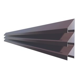 Jaluzea gard V58 RUFSTER – 0,50 mm – Maro RAL 8017 – Poliester mat structurat (MS)