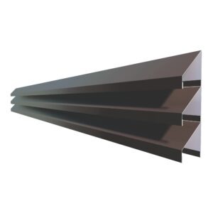 Jaluzea gard V58 RUFSTER – 0,50 mm – Maro-grafit RAL 8019 – Poliester mat structurat (MS)