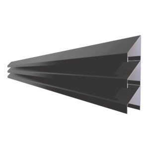 Jaluzea gard V58 RUFSTER – 0,50 mm – Negru RAL 9005 – Poliester mat structurat (MS)