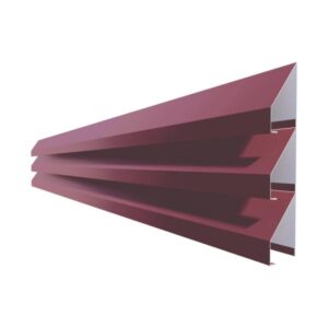 Jaluzea gard V80 RUFSTER – 0,50 mm – Vișiniu RAL 3005 – Poliester mat structurat (MS)