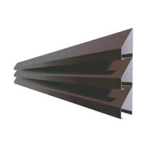 Jaluzea gard V80 RUFSTER – 0,50 mm – Maro-grafit RAL 8019 – Poliester mat structurat (MS)