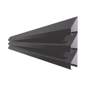 Jaluzea gard V80 RUFSTER – 0,50 mm – Negru RAL 9005 – Poliester mat structurat (MS)