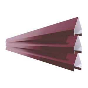 Jaluzea gard săgeată V75 RUFSTER – 0,50 mm – Vișiniu RAL 3005 – Poliester mat structurat (MS)
