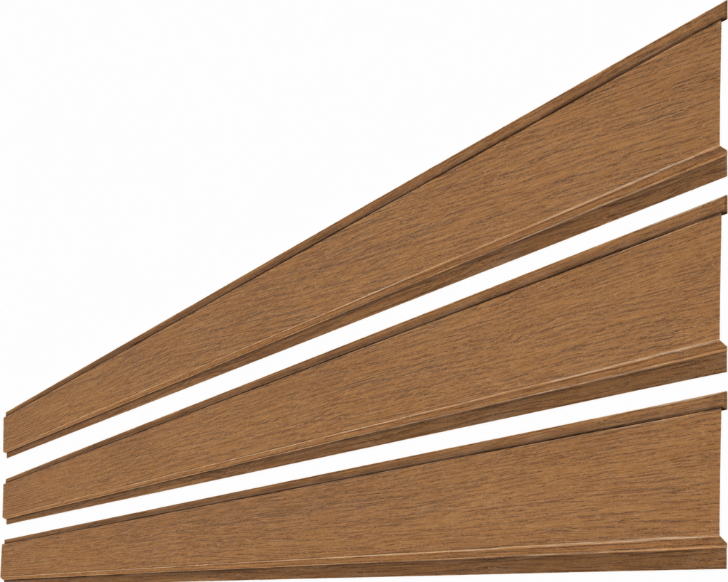 Element orizontal O120 RUFSTER – 0,45 mm – Stejar auriu – Texturat / imitație lemn – Stejar auriu