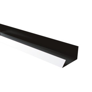 Jgheab ascuns RUFSTER Premium – 0,50 mm – Negru RAL 9005 – Poliester mat structurat (MS)