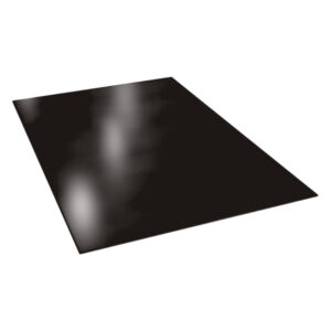Tablă plană RUFSTER Premium – 0,50 mm – Negru RAL 9005 – Poliester mat structurat (MS)