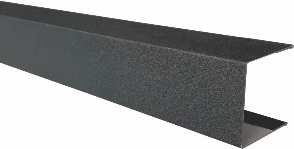 Profil U pentru gard tip jaluzea, grosime tablă 0,50 mm, RAL 7016MS, gri antracit mat structurat