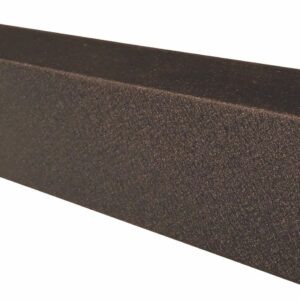 Profil U pentru jaluzea de gard RUFSTER ZT125, grosime tablă 0,60 mm, dimensiuni 30 x 40 mm, RAL 8019 MS, maro-grafit mat structurat, vopsit pe ambele fețe