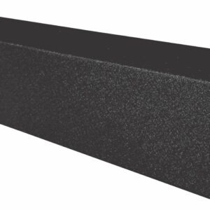 Profil U pentru jaluzea de gard RUFSTER ZT125, grosime tablă 0,60 mm, dimensiuni 30 x 40 mm, RAL 9005 MS, negru mat structurat, vopsit pe ambele fețe