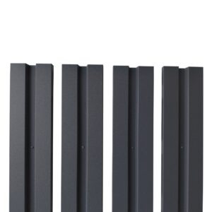 Șipcă gard V1 RUFSTER – 0,45 mm – Negru RAL 9005 – Poliester mat structurat (MS) – M2P3
