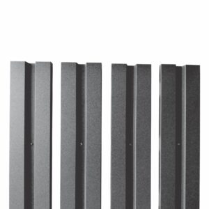 Șipcă gard V1 RUFSTER – 0,45 mm – Negru RAL 9005 – Poliester lucios – M2P3