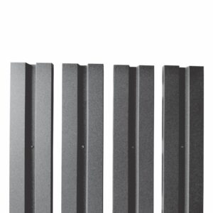 Șipcă gard V1 RUFSTER – 0,50 mm – Negru RAL 9005 – Poliester mat structurat (MS) – M2P3
