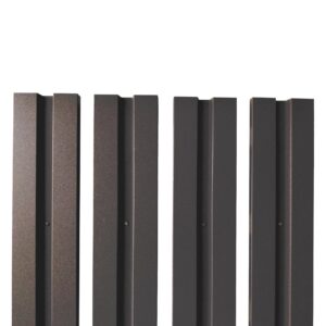 Șipcă gard V1 RUFSTER – 0,50 mm – Maro-grafit RAL 8019 – Poliester mat structurat (MS) – M2P3