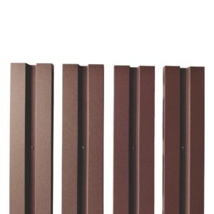 Șipcă gard V1 RUFSTER – 0,45 mm – Maro RAL 8017 – Poliester mat structurat (MS) – M2P3