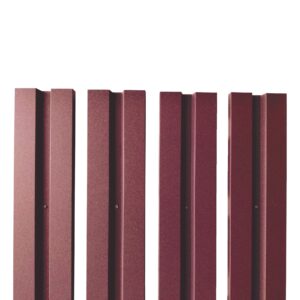 Șipcă gard V1 RUFSTER – 0,60 mm – Vișiniu RAL 3005 – Poliester lucios