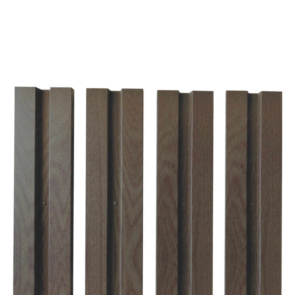 Șipcă gard V1 RUFSTER – 0,50 mm – Stejar Dark – Texturat / imitație lemn – Stejar Dark