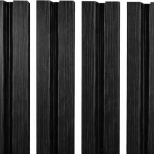 Șipcă gard V1 RUFSTER – 0,50 mm – Ardesia Nero – Ardesia Nero – pe ambele fețe