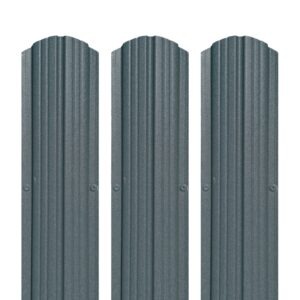 Șipcă pentru gard RUFSTER – 0,50 mm – Gri-antracit RAL 7016 – Poliester mat structurat (MS) – pe o singură față