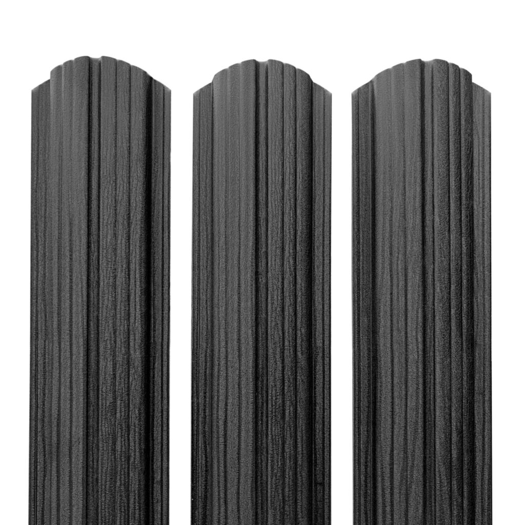Șipcă pentru gard RUFSTER – 0,50 mm – Ardesia Nero – Ardesia Nero – pe ambele fețe