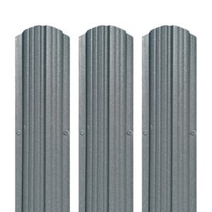 Șipcă pentru gard RUFSTER – 0,50 mm – Gri-grafit RAL 7024 – Poliester mat structurat (MS) – pe o singură față