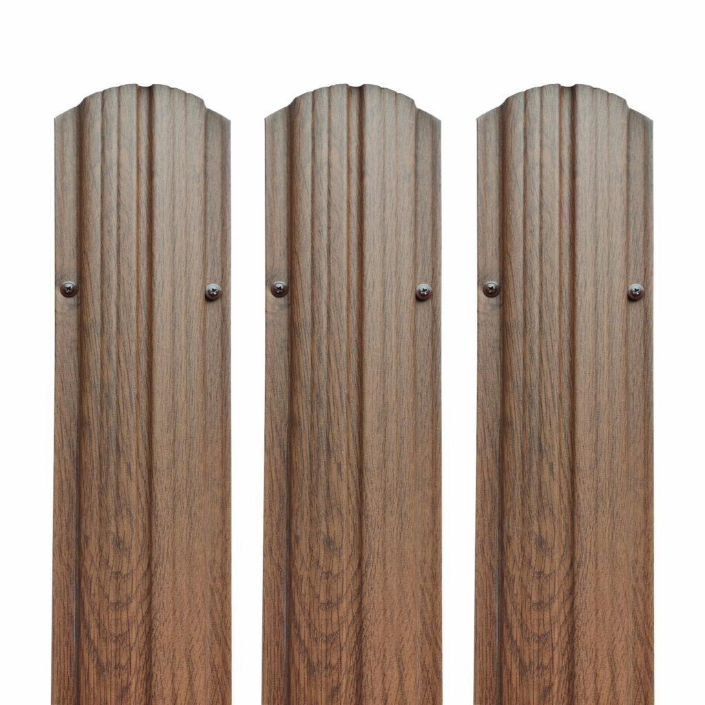 Șipcă pentru gard RUFSTER grosime 0,50 mm finisaj stejar dark