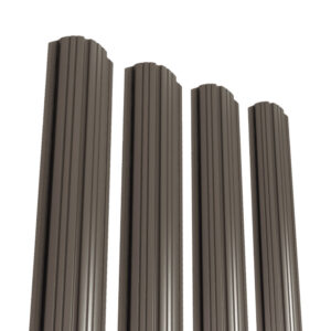 Șipcă pentru gard RUFSTER – 0,60 mm – Maro-grafit RAL 8019 – Poliester lucios – pe ambele fețe