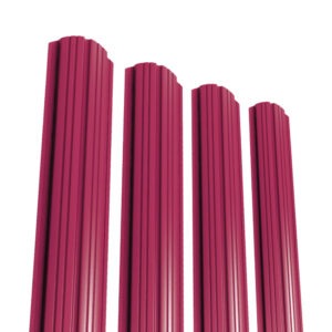 Șipcă pentru gard RUFSTER – 0,60 mm – Vișiniu RAL 3005 – Poliester lucios – pe ambele fețe