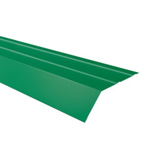 Șorț streașină mare RUFSTER Eco – 0,45 mm – Verde RAL 6005 – Poliester mat structurat (MS)