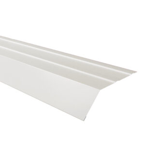 Șorț streașină mare RUFSTER Eco – 0,45 mm – Alb RAL 9002 – Poliester lucios