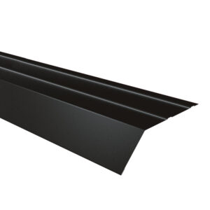 Șorț streașină mare RUFSTER Eco – 0,45 mm – Negru RAL 9005 – Poliester lucios