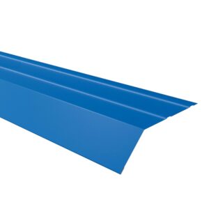 Șorț streașină mare RUFSTER Premium – 0,50 mm – Albastru RAL 5010 – Poliester mat structurat (MS)