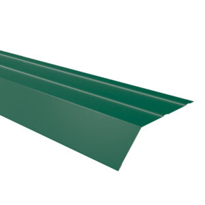 Șorț streașină mare RUFSTER Premium – 0,50 mm – Verde-crom RAL 6020 – Poliester mat structurat (MS)