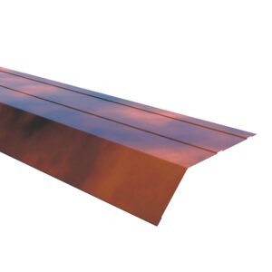 Șorț streașină mare RUFSTER Premium – 0,50 mm – Maro-cupru RAL 8004 – Poliester lucios
