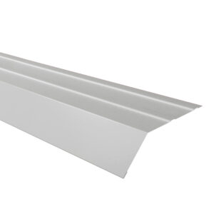 Șorț streașină mare RUFSTER Premium – 0,50 mm – Gri-aluminiu RAL 9006 – Poliester lucios