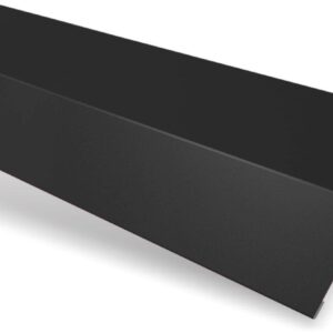 Șorț streașină standard RUFSTER Eco – 0,45 mm – Negru RAL 9005 – Poliester lucios