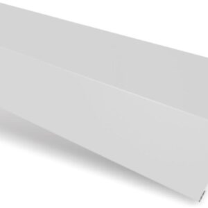 Șorț streașină standard RUFSTER Eco – 0,45 mm – Gri-aluminiu RAL 9006 – Poliester lucios