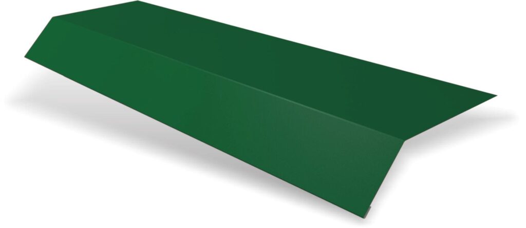 Șorț streașină standard RUFSTER Eco – 0,45 mm – Verde RAL 6005 – Poliester mat structurat (MS)