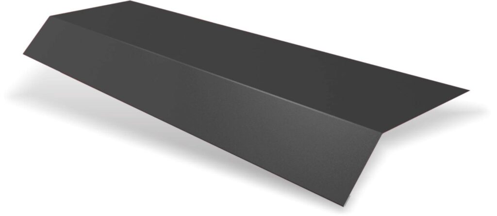 Șorț streașină standard RUFSTER Eco – 0,45 mm – Gri-antracit RAL 7016 – Poliester mat structurat (MS)