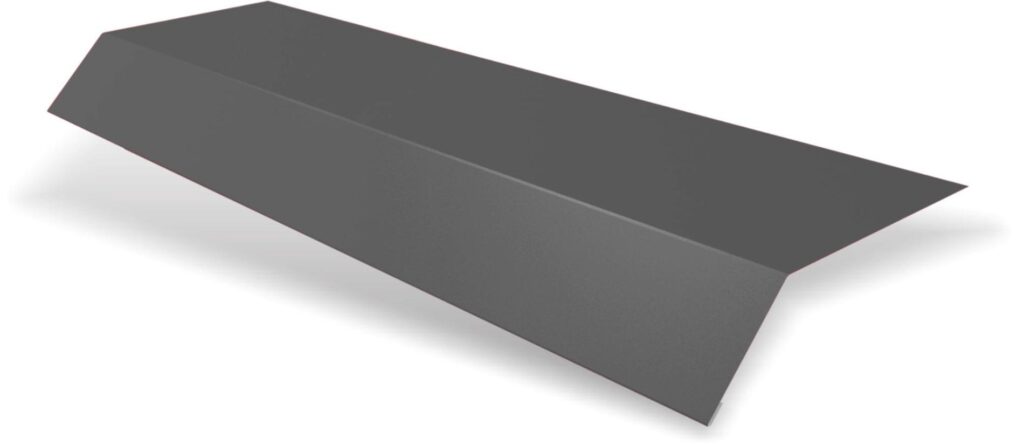 Șorț streașină standard RUFSTER Eco – 0,45 mm – Gri-grafit RAL 7024 – Poliester mat structurat (MS)