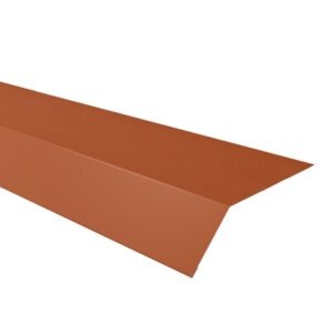 Șorț streașină standard RUFSTER Eco – 0,45 mm – Maro-cupru RAL 8004 – Poliester mat structurat (MS)