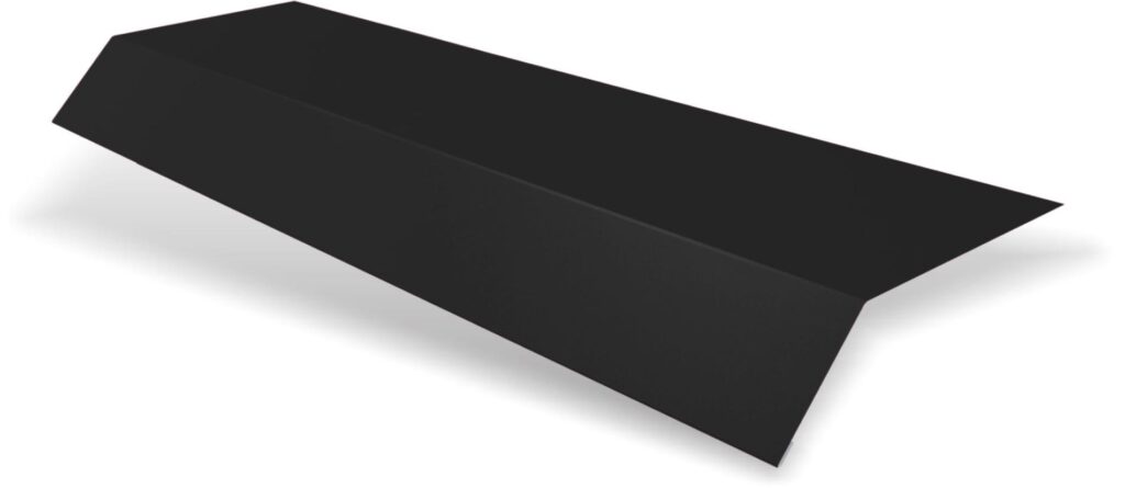 Șorț streașină standard RUFSTER Extra – 0,55 mm – Negru RAL 9005 – Super-poliester MPR