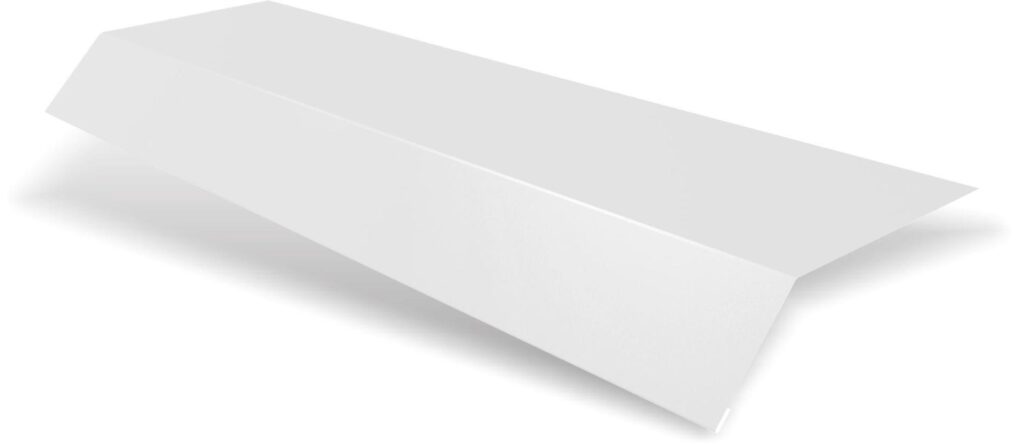 Șorț streașină standard RUFSTER Premium – 0,50 mm – Alb RAL 9002 – Poliester lucios