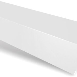 Șorț streașină standard RUFSTER Premium – 0,50 mm – Alb RAL 9002 – Poliester lucios