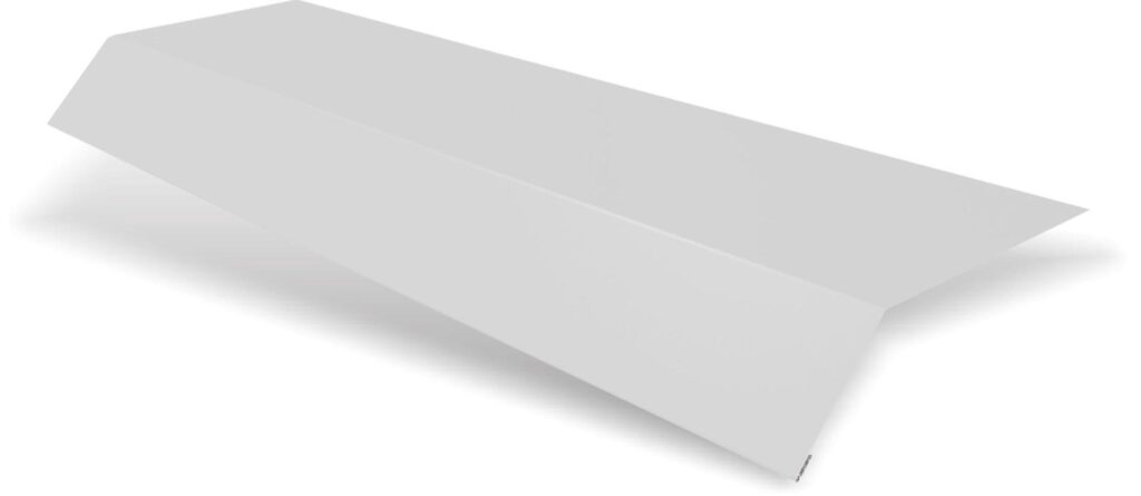 Șorț streașină standard RUFSTER Premium – 0,50 mm – Gri-aluminiu RAL 9006 – Poliester lucios