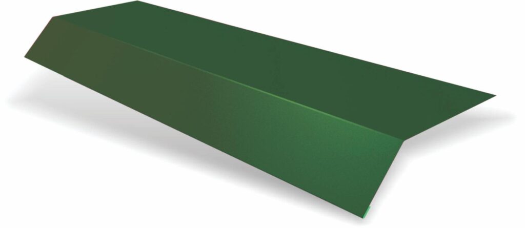Șorț streașină standard RUFSTER Premium – 0,50 mm – Verde-crom RAL 6020 – Poliester mat structurat (MS)