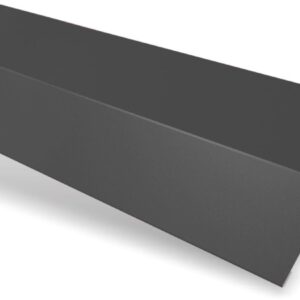 Șorț streașină standard RUFSTER Premium – 0,50 mm – Gri-antracit RAL 7016 – Poliester mat structurat (MS)