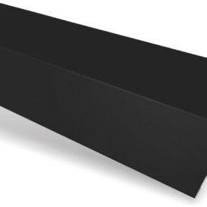 Șorț streașină standard RUFSTER Premium – 0,50 mm – Negru RAL 9005 – Super-poliester MPR