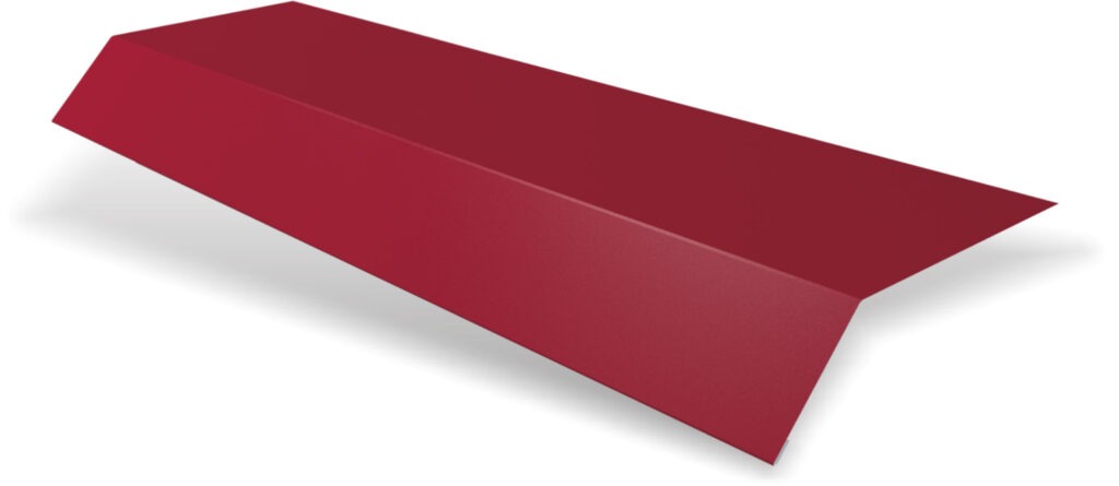 Șorț streașină standard RUFSTER Premium – 0,50 mm – Vișiniu RAL 3005 – Poliester mat structurat (MS)